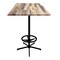 Holland Bar Stool Co 42" Tall In/Outdoor All-Season Table, 36" x 36" Square Rustic Top OD21642BWOD36SQRustic - alternate 1